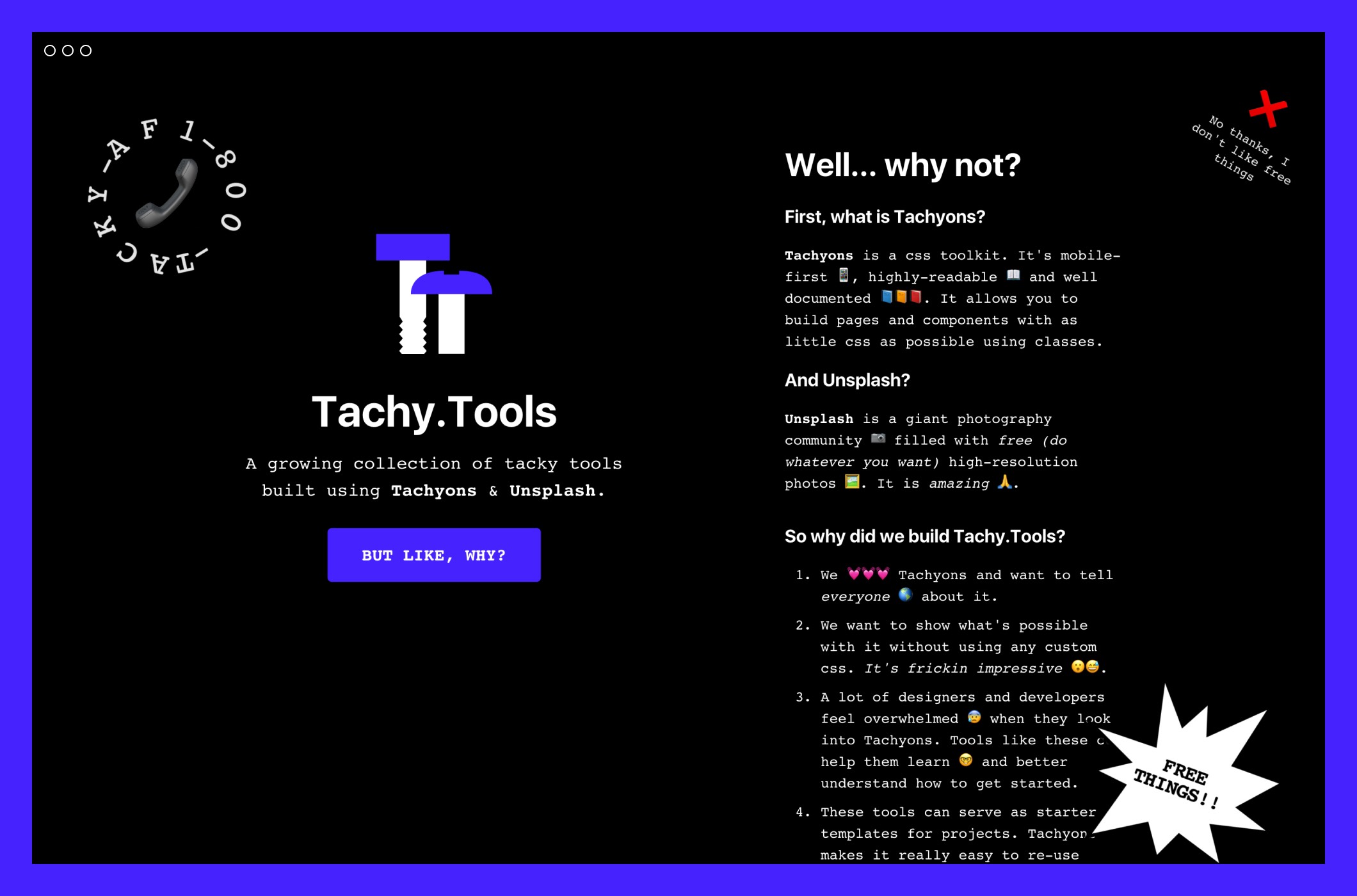 Tachy Tools about page